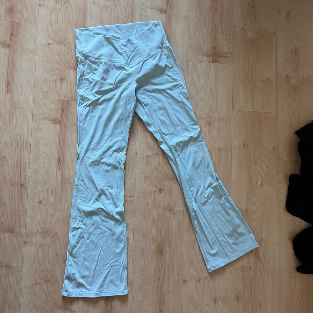 ELADAY Light Blue Flared Leggings